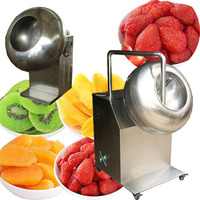Machine de torréfaction et de recouvrement de fruits secs, noix, chocolat et fèves, équipement de recouvrement au sirop de sucre pour amandes, raisins secs, myrtilles, fraises et noix
