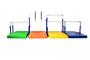 Enfants gymnastique barres horizontale inégale barres parallèles anneaux volants intérieur réglable 4-multi station multi gym équipement - Product Image 3