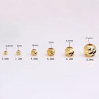 Perles découpées en or rempli 14K, perles intercalaires sculptées, perles à coupe diagonale résistantes au ternissement pour la fabrication de bijoux DIY (bracelets, colliers)