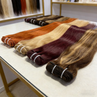 Extensions de cheveux naturels européens en mèches, échantillon gratuit du fournisseur d'usine