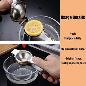 Exprimidor Manual Multifuncional de Acero Inoxidable para Limón y Naranja, Exprimidor Manual de Frutas para el Hogar - Product Image 5