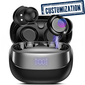 Écouteurs intra-auriculaires sans fil HE-029A personnalisables pour le sommeil, avec bobine dynamique à film de titane de 6 mm et affichage numérique de la puissance - Product Image 1