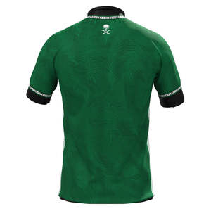 Maglia da Calcio Personalizzata 2024 di Alta Qualità, 100% Poliestere, Vestibilità Comoda, con Logo, Nome e Numero Stampati, Design per <span class=keywords><strong>Club</strong></span> Nazionale dell'Arabia Saudita - Product Image 2
