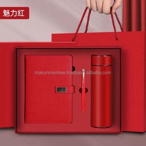 Customized <b>Large</b> Premium Durable Business Promotional Gift Set with Silk Screen Printed Glass Vacuum <b>Cup</b> and Beautiful Gift Box - Product Image 4