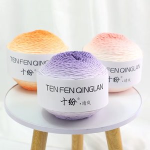 200g/Rolle für 5-fädiges, räumlich gefärbtes, handgewebtes, dichtes Baumwoll-Häkelgarn mit Farbverlauf, umweltfreundlich und pillingfrei - Product Image 6