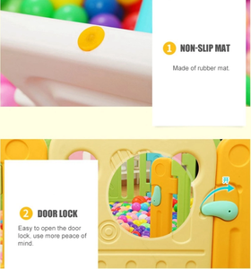 Anti-estática juegos niño interior parque con bebé juego cerca de esgrima - Product Image 2