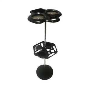 Carrito de Doble Capa para Tintes de Salón, de Acero Inoxidable Negro, Duradero y Elegante, Equipo para Teñir el Cabello en Salones de Belleza - Product Image 5