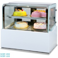 Réfrigérateur de comptoir commercial pour petits gâteaux, avec affichage électronique réglable en température et surveillance LED en temps réel