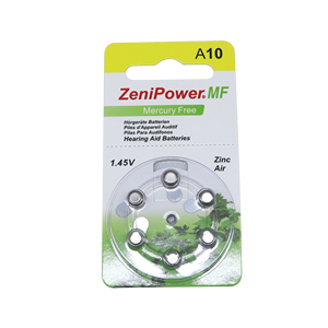 แบตเตอรี่เครื่องช่วยฟัง 1.45V แพ็ค 6 ก้อน (A13/A312/A675/A10) อุปกรณ์เสริมสำหรับเครื่องช่วยฟัง - แบตเตอรี่ซิงค์แอร์ใช้งานได้ยาวนาน เหมาะสำหรับเครื่องช่วยฟังแบบ BTE/IIC/CIC - Product Image 1