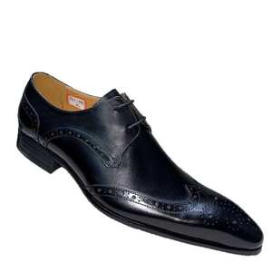 Chaussures Oxford pour hommes à bout pointu sculptées - Design Derby élégant, nouveau style formel en cuir pour les affaires - Product Image 4