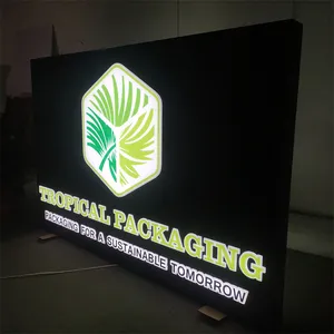 Luz placa marcador 3D sinal ao ar livre caixa leve publicidade sinal 3d carta acrílico caixa leve