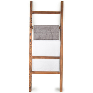 Porte-serviettes penché en <span class=keywords><strong>bois</strong></span> pour salle de bain stockage couverture en <span class=keywords><strong>bois</strong></span> et couette échelle d'affichage échelle en <span class=keywords><strong>bois</strong></span> pour serviettes - Product Image 6
