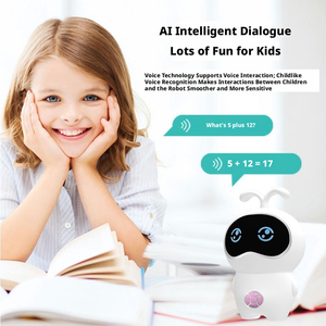 Robot Educativo Compacto con IA, Interactivo por Voz, Wi-Fi, con Luces, Cuentos y <span class=keywords><strong>Canciones</strong></span>, Máquina de Aprendizaje del Inglés <span class=keywords><strong>para</strong></span> Niños Pequeños - Product Image 3