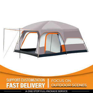 Kit de tente de <span class=keywords><strong>camping</strong></span> portable toutes saisons, ouverture automatique rapide, revêtement argenté, protection solaire, matériau imperméable et résistant au vent - Product Image 1