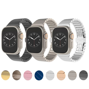 Correa de Repuesto Upro Nueva de Acero Inoxidable con Cuentas Metálicas para Apple Watch Ultra 3 de 44mm, 46mm y 49mm - Product Image 1