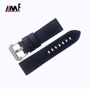 Manufacturer Italian Calf Crazy Horse Leather <b>Watch</b> Strap Full Size Soft Leather Sweat Resistant Stainless Steel Buckle <b>Watch</b> - Product Image 2