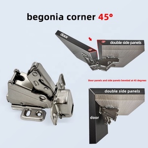125 Degree Zinc Alloy <b>Cabinet</b> Hinge with 45 Degree Begonia Special Bevel Soft Close for Kitchen and Living Room <b>Corner</b> <b>Cabinets</b> - Product Image 4