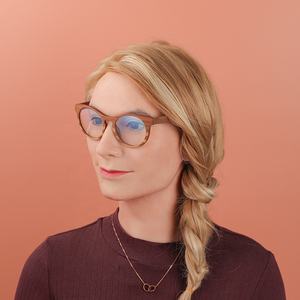 Gafas de fibra de carbono para hombre, gafas ecológicas, gafas de sol de madera clásicas personalizadas, montura óptica para hombre Dochange - Product Image 2