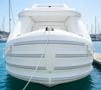 Bateau Catamaran Gonflable Portable à Moteur Électrique, Double Pont, en PVC, Capacité 100-500kg