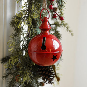 LingKai Christmas <b>Bell</b> Decorations Wrought Iron Large Decoration Creative Pendant Christmas Tree - Product Image 3