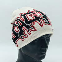 Bonnet de voyage personnalisé Highfly en tricot 100 % acrylique, style urbain, motif jacquard, revers pliable, hiver, faible MOQ, Chine OEM/ODM