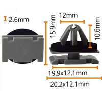 Vente en gros de fixations en plastique de panneau de porte QGC-B425 en stock Je.e.p 1000 pièces/sac 20 sacs/Carton pièces automobiles neuves pour voitures