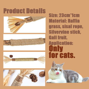 100% naturale <span class=keywords><strong>Matatabi</strong></span> bastoncini di Silvervine per la pulizia dei denti giocattolo per la masticazione dentale Silvervine bastoncini per gatti giocattolo - Product Image 4