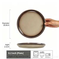 Assiettes de service en céramique de luxe, plats de dîner occidentaux, vaisselle pour la maison, l'hôtel, le restaurant, la table du Nouvel An