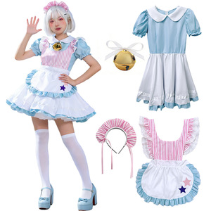 Conjunto de Disfraz de Lolita con Delantal, Accesorios para la Cabeza y Campanas para Cosplay de Anime, Juego de Roles, Primavera 2026, para Mayores de 14 Años - Product Image 4