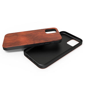 Iphone Xi Xs Xr X 11 12 13 Pro Max用カスタムデザインリアルTpu Pcソリッドウッド木製樹脂携帯電話ケース - Product Image 3