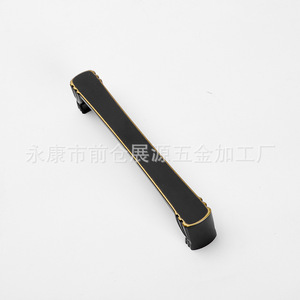 Poignée de tiroir moderne en alliage de zinc noir et jaune, forme de barre ancienne, pour installation sur porte coulissante - Product Image 5