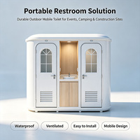 Cabine de luxe préfabriquée modulaire, installation sanitaire de haute technologie, toilettes mobiles haut de gamme personnalisées