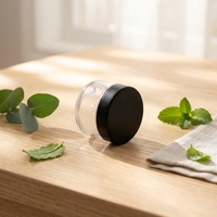 Pot en plastique PET transparent en gros avec bouchon de sécurité enfant CR, vide, pour l'emballage de compléments alimentaires, cosmétiques et épices