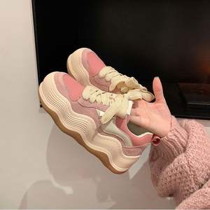 Zapatillas Deportivas de Plataforma Gruesa con Cordones, Transpirables, con Logotipo, Estilo Casual para Mujer, Diseño Arcoíris, Fabricante Personalizado - Product Image 2