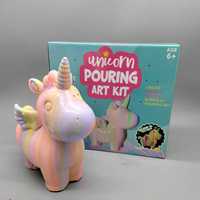 Kits de peinture licorne ours fluide bricolage avec peinture acrylique fluide pour enfants licorne lumineuse créative faite à la main