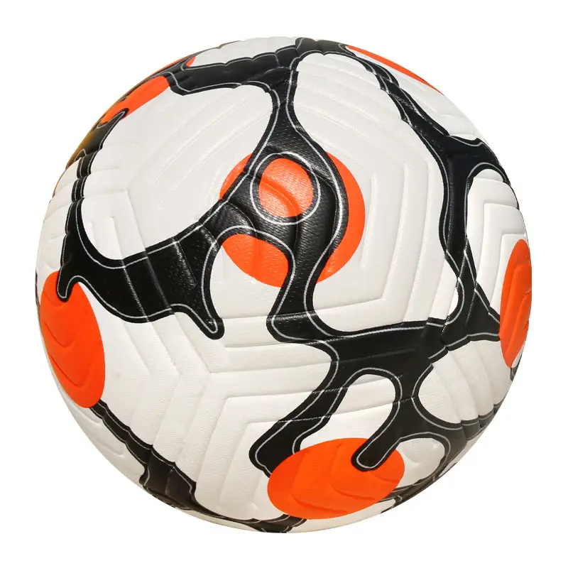 Kata puレザーマッチサッカーボール、ロゴ付きバルクナイロン巻きサッカーボールサイズ4サイズ5ペロタデフィトボールオリジナル