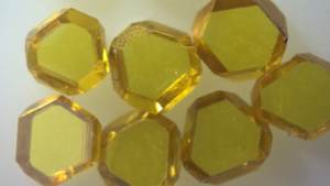 Single kristal 111 sisi MCD Die HPHT berlian sintetis hitam abrasif untuk kawat gambar persegi - Product Image 2