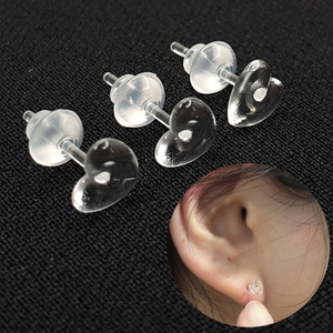 ต่างหูแบบสวมหัวรองเท้าทำจากซิลิโคนระบายอากาศได้ดีขนาดเล็ก - Product Image 1