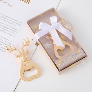 European American Creative Christmas Reindeer <b>Bottle</b> Opener Zinc Alloy Portable <b>Beer</b> Opener <b>Small</b> Gift Wholesale Customization - Product Image 1