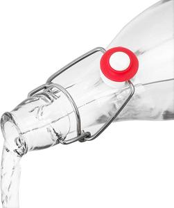 Bouteille en verre de 1 litre avec bouchon à bascule 33 OZ pour boissons 1000 ml avec bouchon pivotant utilisée en cuisine pour le kombucha - Product Image 5