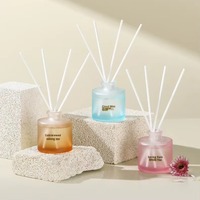 Flacon cylindrique artisanal sans alcool de 50 ml, aromathérapie, parfum classique à étiquette privée pour la décoration de la maison et des hôtels