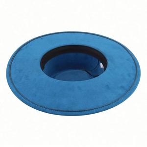 Custom Outdoor Wholesale Fashion Design Wide Brim Panama <b>Hat</b> Men Party Felt Suede Fedora <b>Hat</b> With <b>Band</b> - Product Image 5