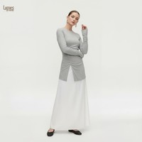 Ensemble de vêtements modestes pour femmes musulmanes, haut à manches longues et robe intérieure maxi, vêtements islamiques