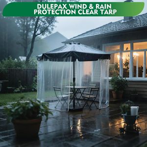 Nhiệm vụ nặng nề không thấm nước dệt tráng đồng bằng rõ ràng Vinyl <span class=keywords><strong>PVC</strong></span> bạt cho nhà kính hiên hiên ngoài trời Bìa - Product Image 5