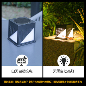 Luz solar LED para jardín, impermeable, de montaje en pared, alimentada por energía solar, iluminación decorativa para patio, jardín, valla. - Product Image 2