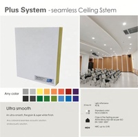 Enduit acoustique monolithique en polymère pour plafond, peinture insonorisante ignifuge classe A pour murs et plafonds