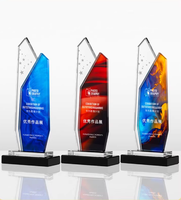 Trophée en cristal de verre style sport, design bateau à voile, personnalisable, gravure laser, impression UV, pour la mode 2026