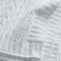 Couverture en tricot douce et chaude pour bébé, en coton, confortable, pour bébé nouveau-né, nourrisson, torsades de pâte frite, couverture en tricot