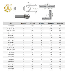ACP V Groove <strong>Router</strong> <strong>Bit</strong> ACM Folding CNC <strong>Bits</strong> 90 Deg ACM Panel Cutter 108 Degree CNC V Grooving <strong>Bit</strong> Mitre Fold For Alucobond - Product Image 5