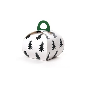 Natal Bell Em Forma De Doces Caixas Branco Cardstock Jingling Design Holiday Treat Containers Bulk Atacado - Product Image 3